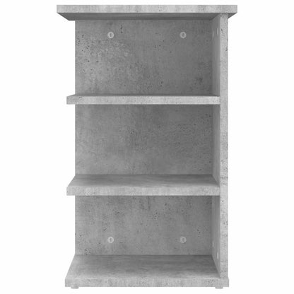 vidaXL Étagère d'appoint gris béton 35x35x55 cm en bois d'ingénierie