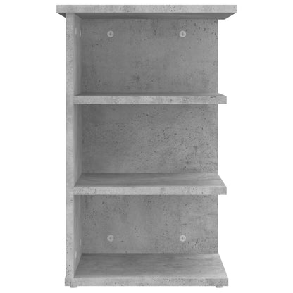 vidaXL Étagère d'appoint gris béton 35x35x55 cm en bois d'ingénierie
