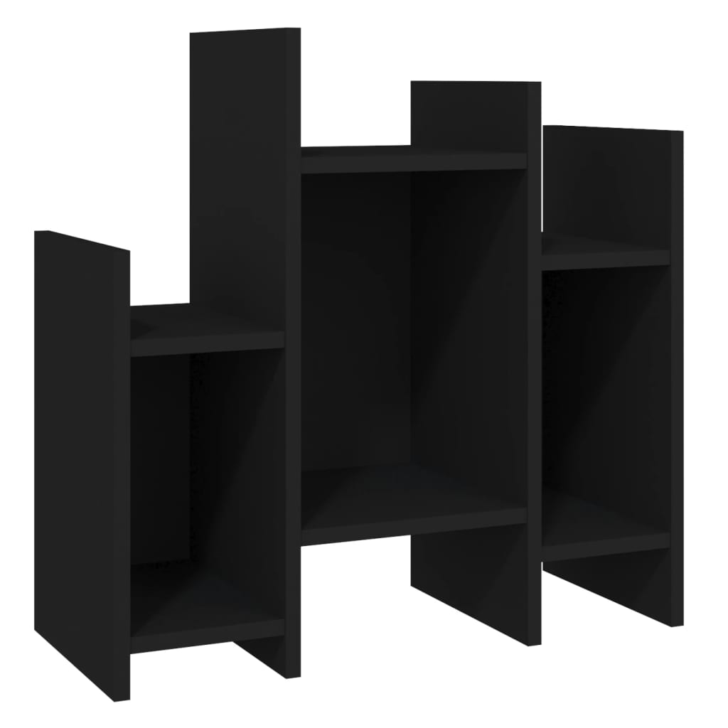 vidaXL Étagère de rangement noir 60x26x60 cm Bois d'ingénierie