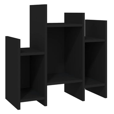 vidaXL Étagère de rangement noir 60x26x60 cm Bois d'ingénierie
