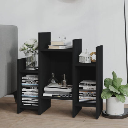 vidaXL Étagère de rangement noir 60x26x60 cm Bois d'ingénierie