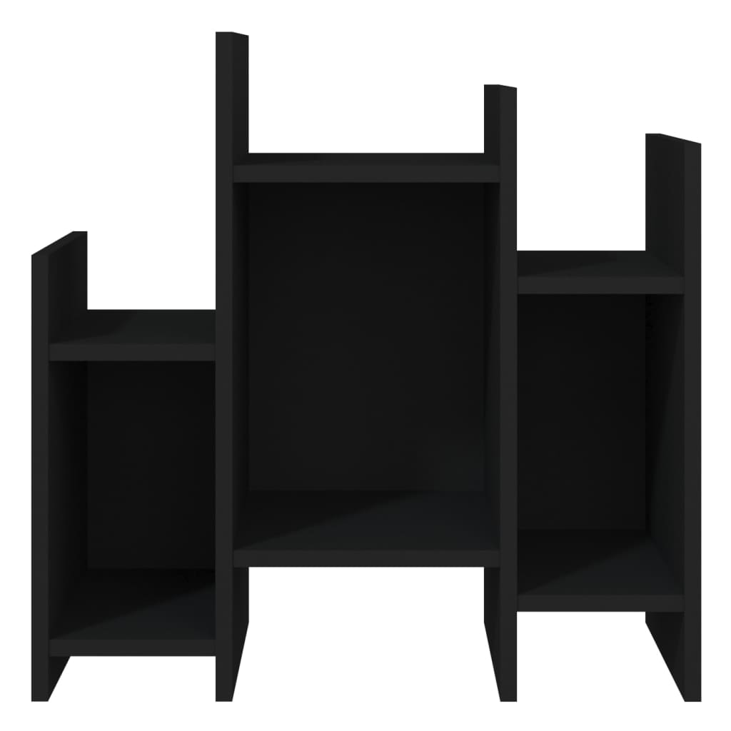 vidaXL Étagère de rangement noir 60x26x60 cm Bois d'ingénierie