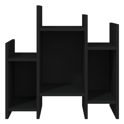 vidaXL Étagère de rangement noir 60x26x60 cm Bois d'ingénierie