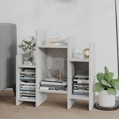 vidaXL Meuble de rangement gris béton 60x26x60 cm Bois d'ingénierie