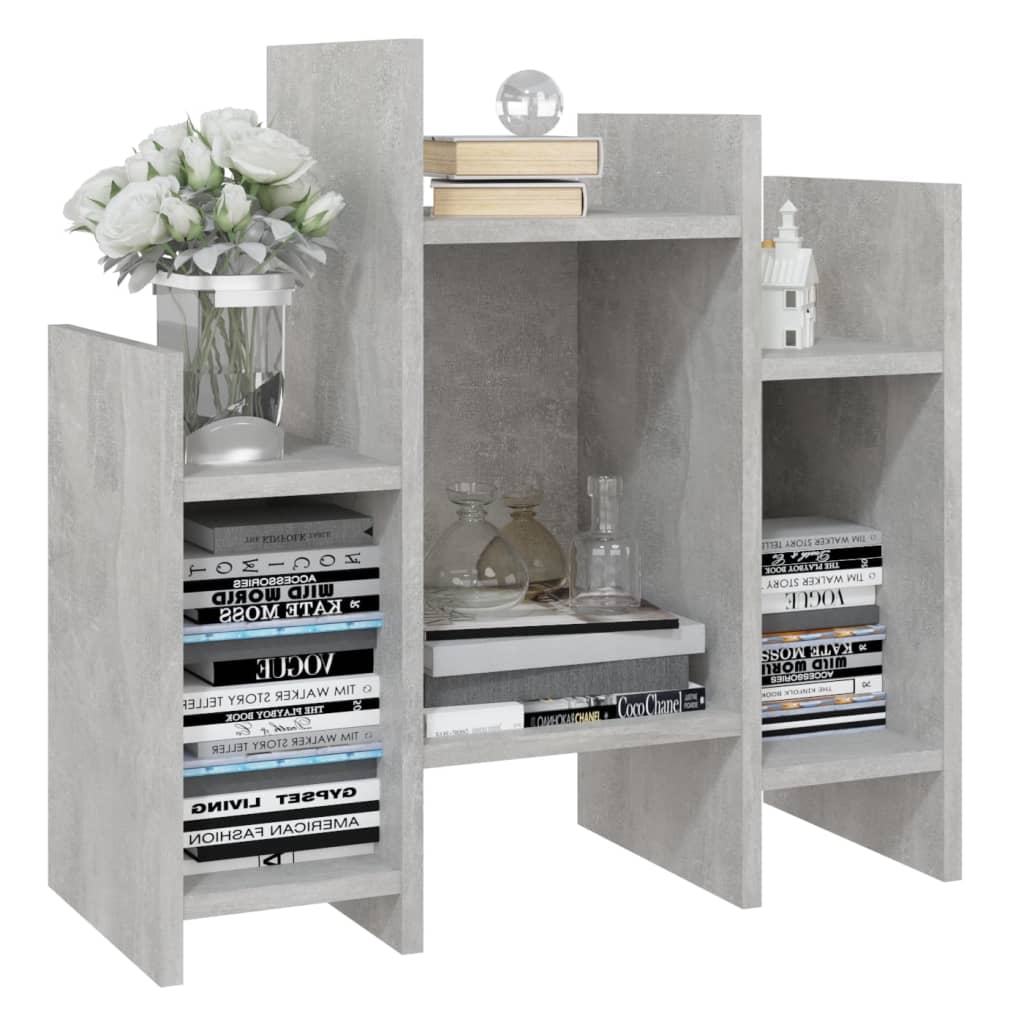 vidaXL Meuble de rangement gris béton 60x26x60 cm Bois d'ingénierie