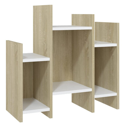 vidaXL Meuble de rangement Sonoma Chêne Blanc 60x26x60 cm Aggloméré