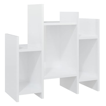 vidaXL Meuble de rangement mural blanc brillant 60x26x60 cm en bois d'ingénierie