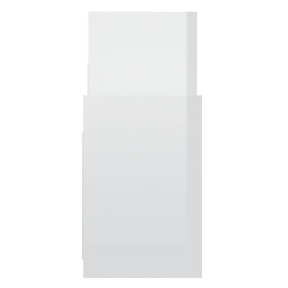 vidaXL Regalschrank Hochglanz-Weiß 60x26x60 cm Holzwerkstoff
