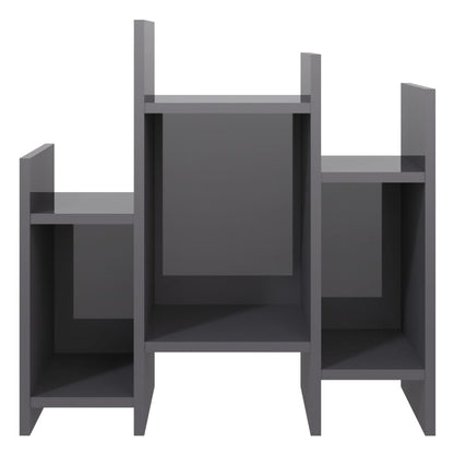 vidaXL Regalschrank Hochglanz-Grau 60x26x60 cm Holzwerkstoff