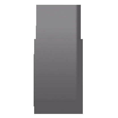 vidaXL Regalschrank Hochglanz-Grau 60x26x60 cm Holzwerkstoff