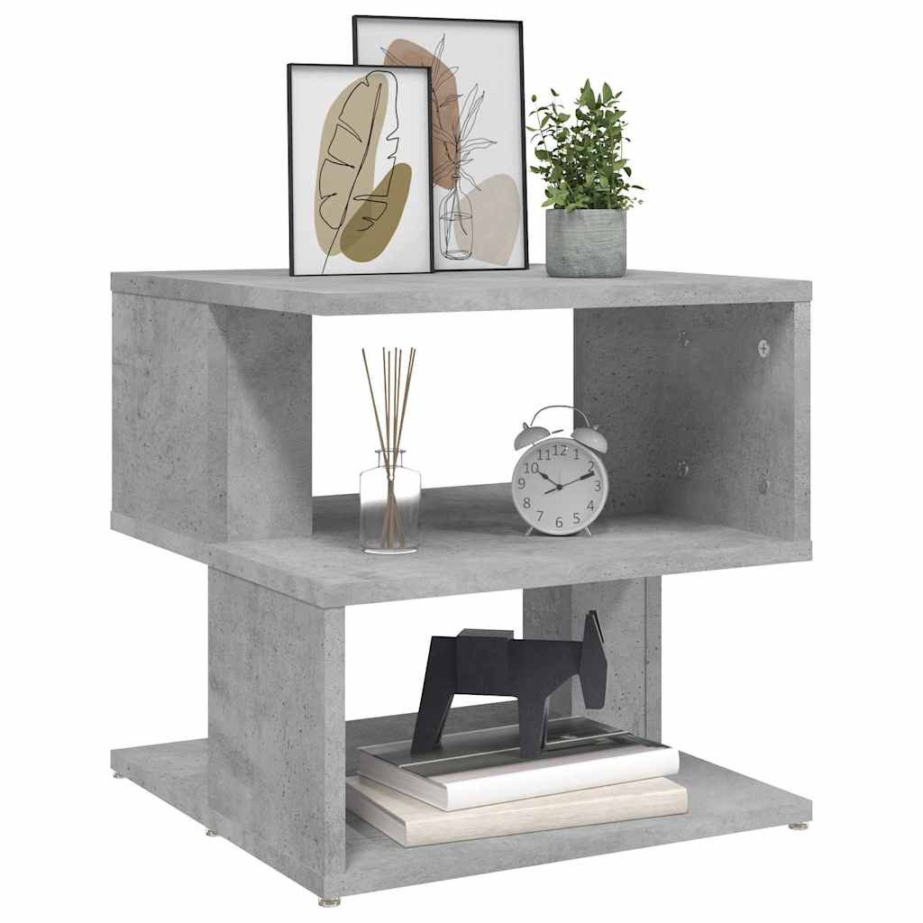 vidaXL Beistelltisch Betongrau 40x40x40 cm Holzwerkstoff