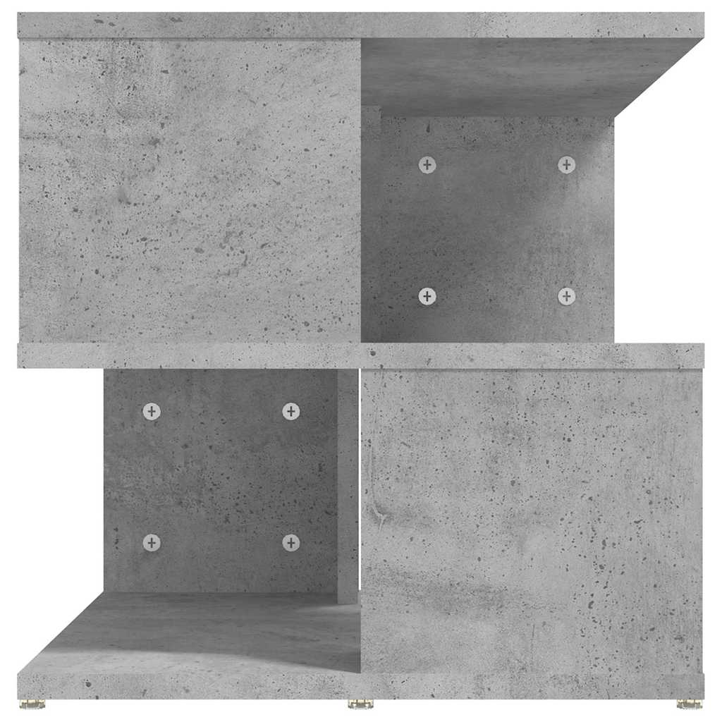 vidaXL Beistelltisch Betongrau 40x40x40 cm Holzwerkstoff