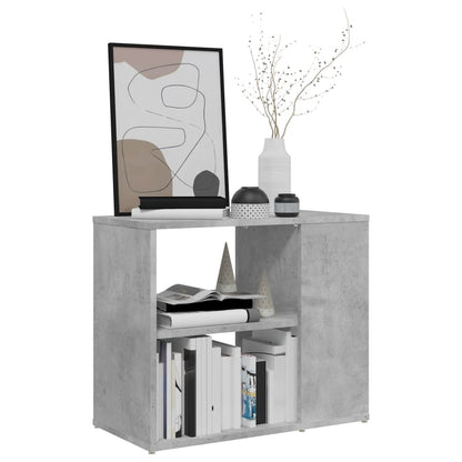 vidaXL Table d'appoint Gris béton 60x30x50 cm Bois d'ingénierie