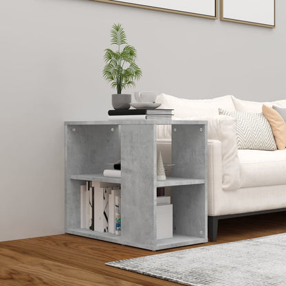 vidaXL Table d'appoint Gris béton 60x30x50 cm Bois d'ingénierie