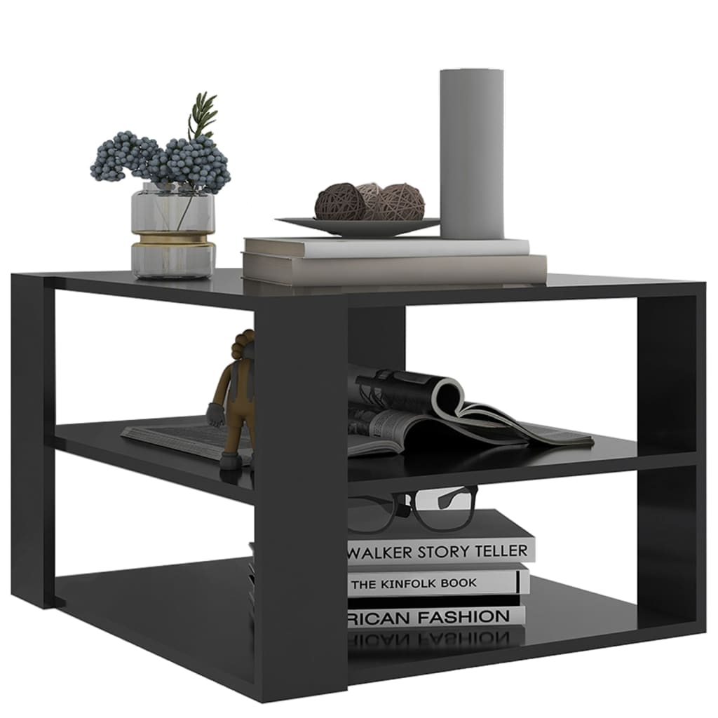 vidaXL Couchtisch Grau 60x60x40 cm Holzwerkstoff