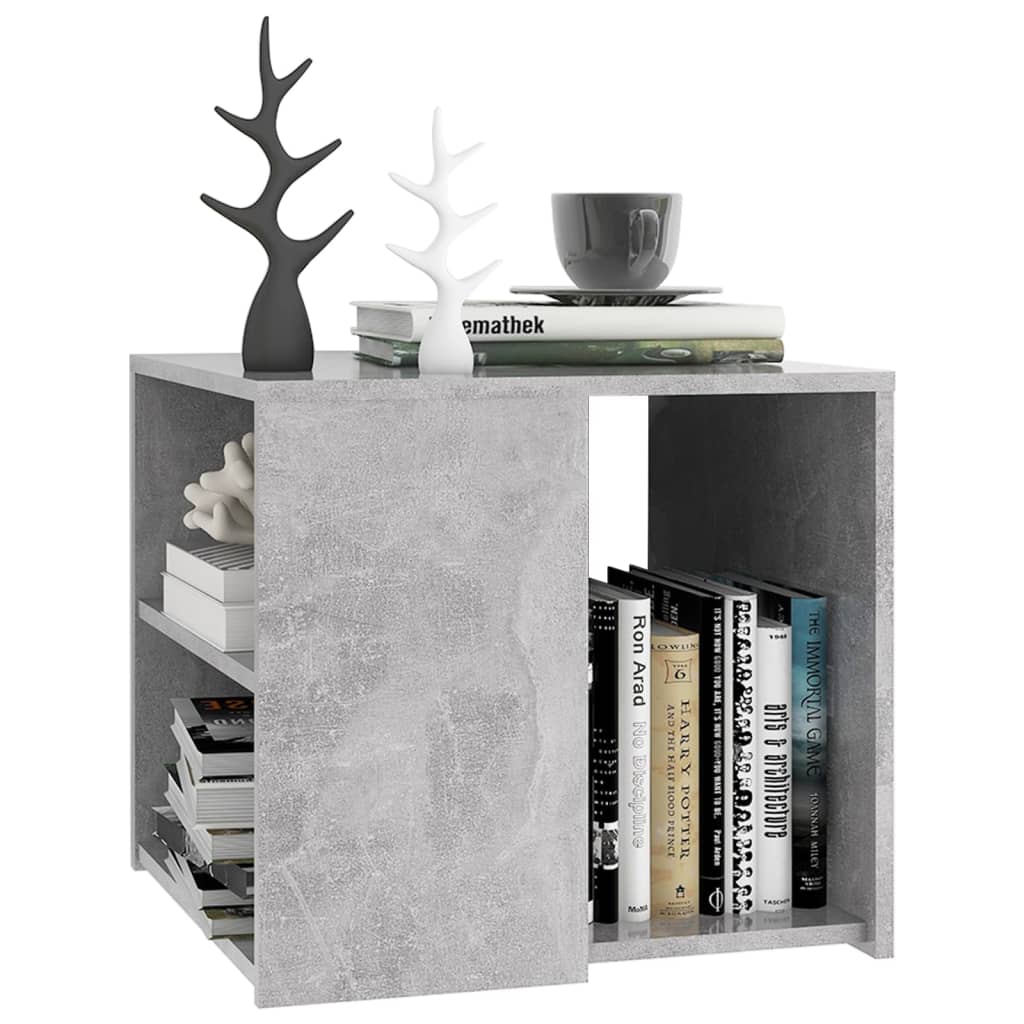 vidaXL Beistelltisch Betongrau 50x50x45 cm Holzwerkstoff