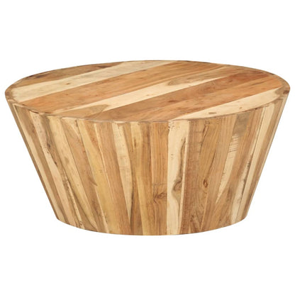 vidaXL Couchtisch Ø65x31 cm Massivholz Akazie