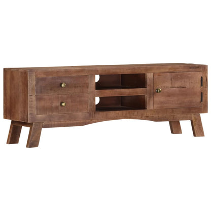 vidaXL TV-Schrank 110x30x40 cm Raues Mangoholz