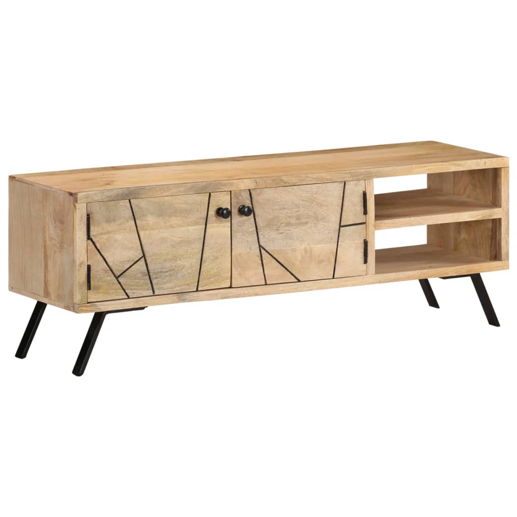 vidaXL TV-Schrank 110x30x40 cm Mango Massivholz