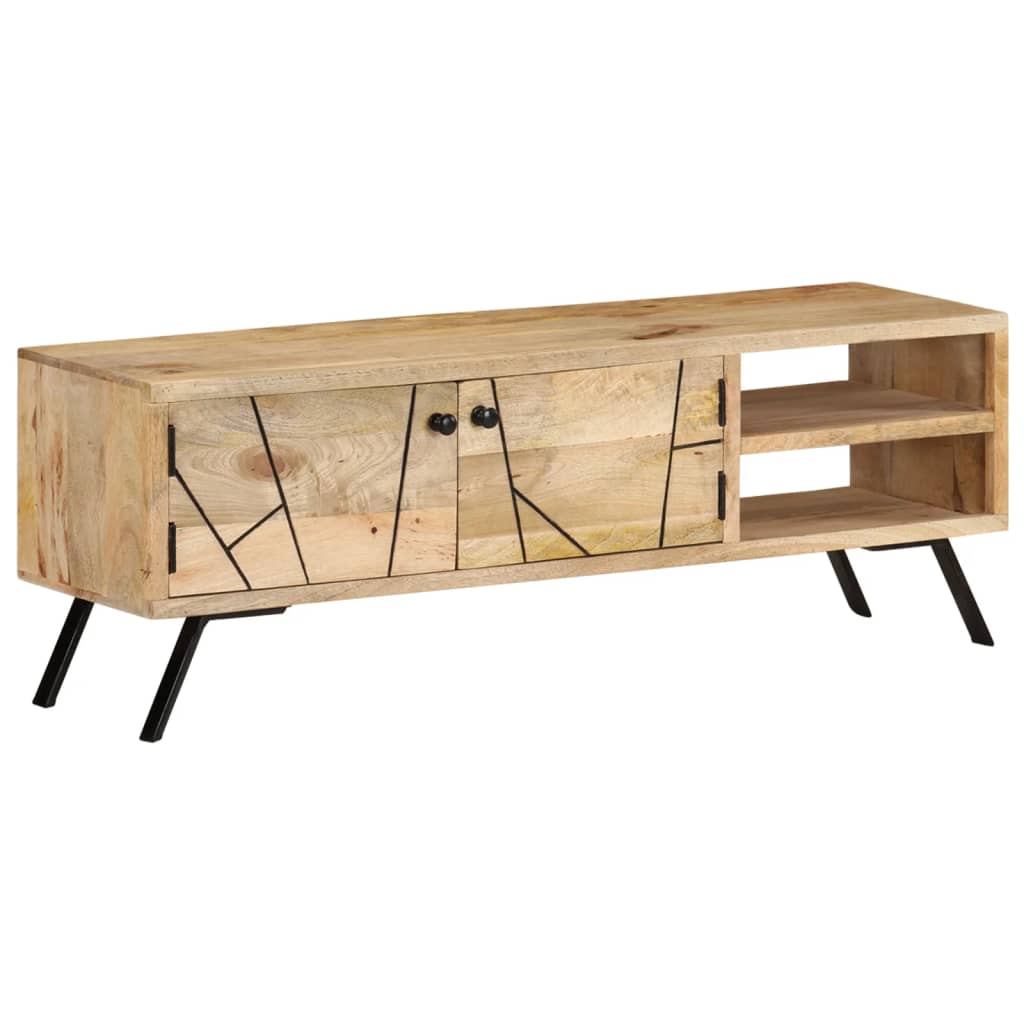 vidaXL TV-Schrank 110x30x40 cm Mango Massivholz