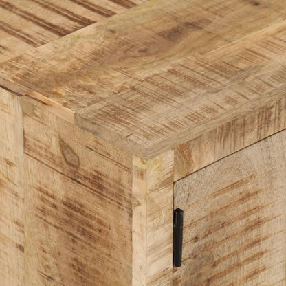 vidaXL Meuble TV à roulettes 110x30x37 cm Bois de manguier massif