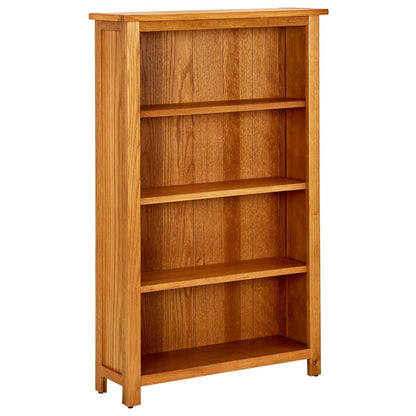 vidaXL Bücherregal 4 Fächer 70x22x110 cm Massivholz Eiche
