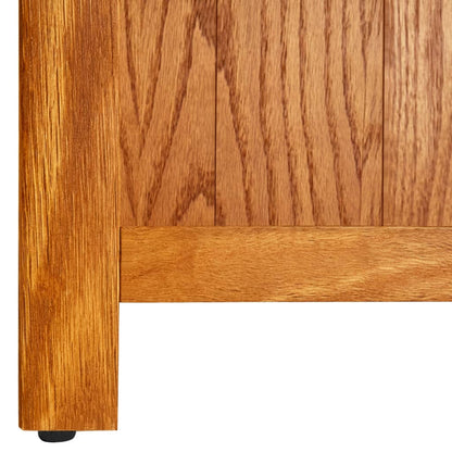 vidaXL Bücherregal 5 Fächer 70x22x140 cm Massivholz Eiche