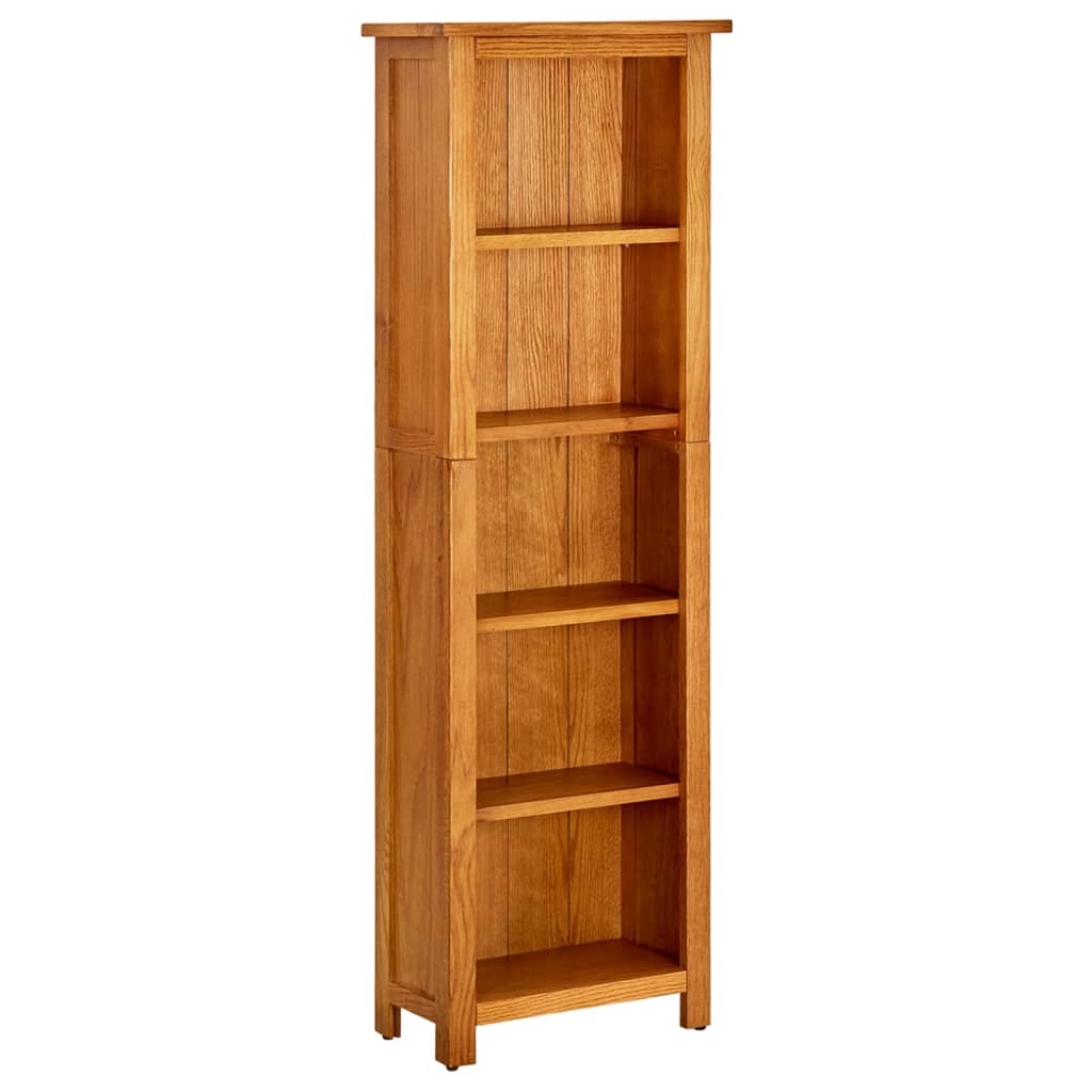 vidaXL Étagère à 5 niveaux 45x22x140 cm Bois de chêne massif