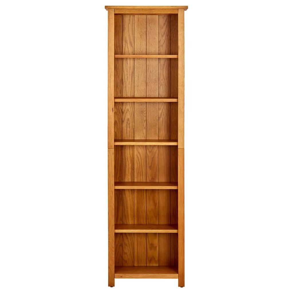 vidaXL Bibliothèque 6 étagères 52x22x180 cm Bois de chêne massif