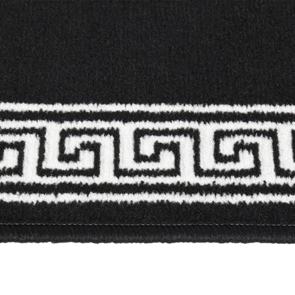 vidaXL Teppichläufer BCF Schwarz mit Motiv 60x200 cm