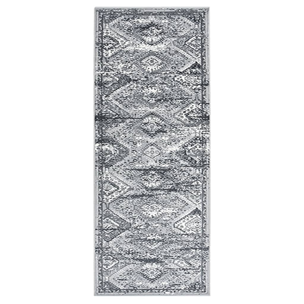 vidaXL Tapis de Couloir BCF Oriental Gris 80x200 cm