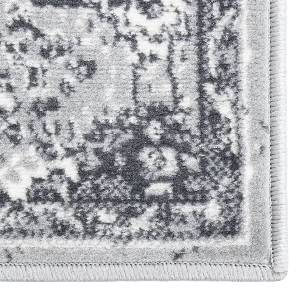 vidaXL Tapis de Couloir BCF Oriental Gris 80x200 cm