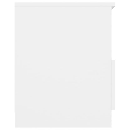 vidaXL Tables de chevet 2 pcs Blanc 40x40x50 cm Bois d'ingénierie