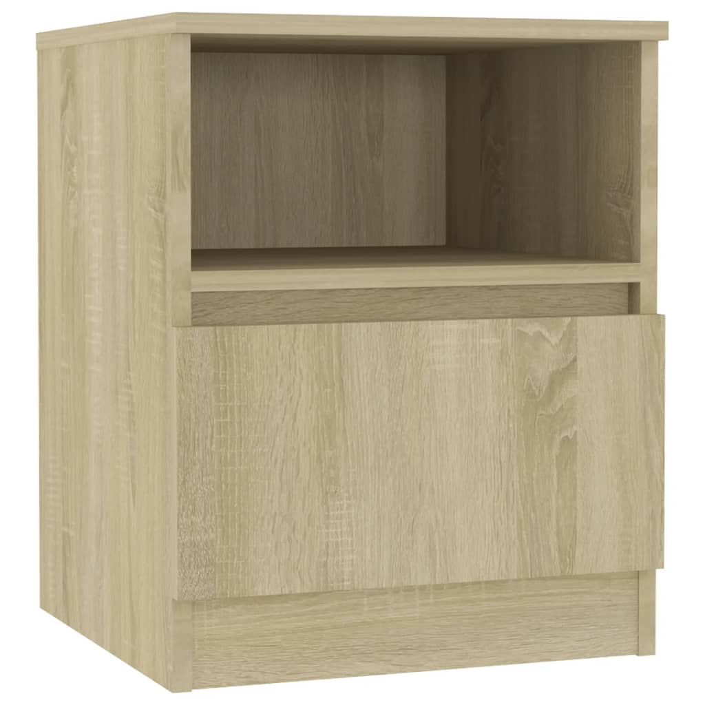 vidaXL Nachttisch Sonoma-Eiche 40x40x50 cm Holzwerkstoff