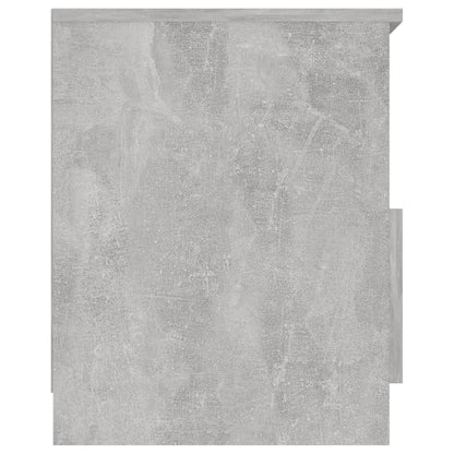 vidaXL Table de chevet gris béton 40x40x50 cm, bois d'ingénierie