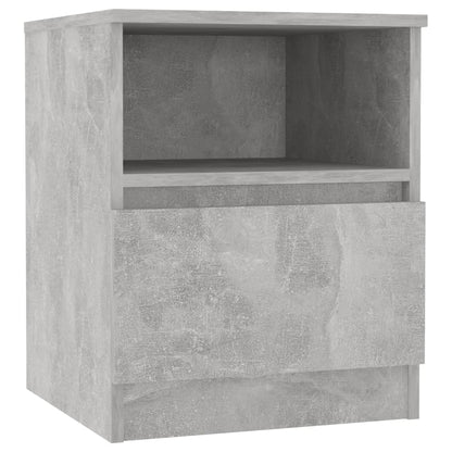 vidaXL Tables de chevet 2 pcs Gris béton 40x40x50 cm Bois d'ingénierie