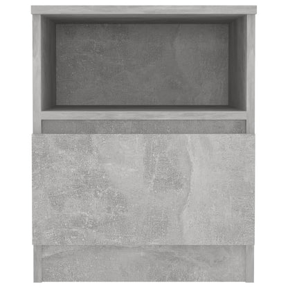 vidaXL Tables de chevet 2 pcs Gris béton 40x40x50 cm Bois d'ingénierie