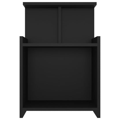 vidaXL Nachttische 2 Stk. Schwarz 40x35x60 cm Holzwerkstoff