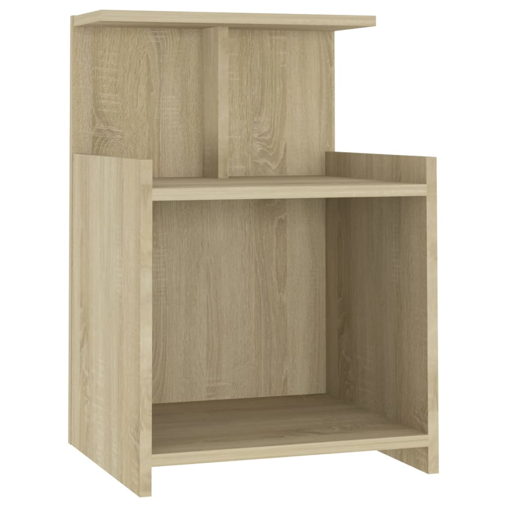 vidaXL Tables de chevet 2 pcs Chêne Sonoma 40x35x60 cm Bois d'ingénierie