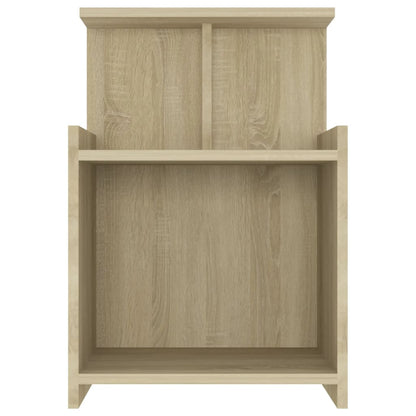 vidaXL Tables de chevet 2 pcs Chêne Sonoma 40x35x60 cm Bois d'ingénierie