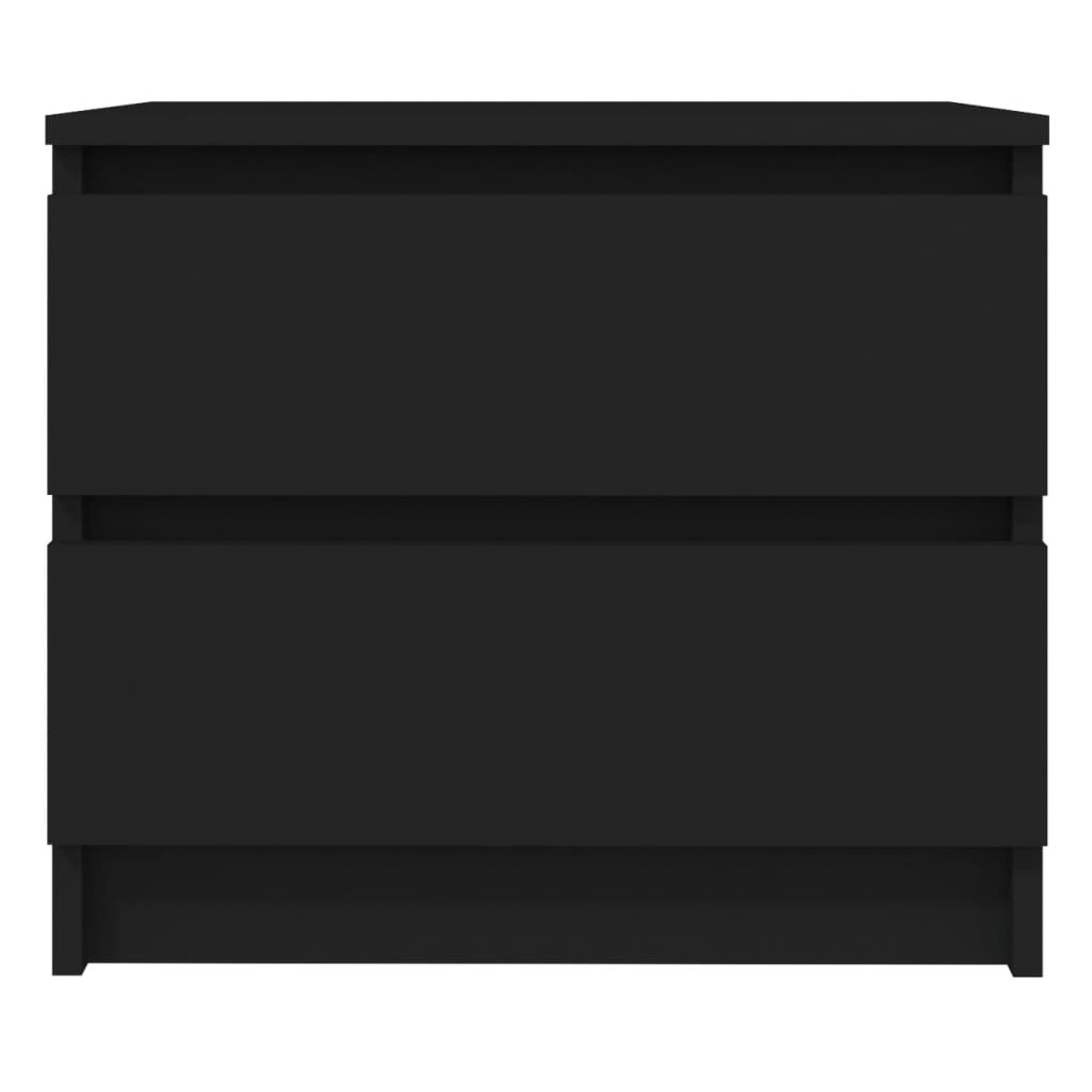 vidaXL Nachttisch Schwarz 50x39x43,5 cm Holzwerkstoff