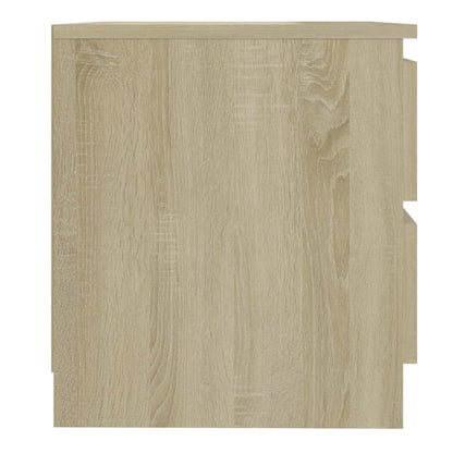 vidaXL Table de chevet chêne Sonoma 50x39x43,5 cm aggloméré