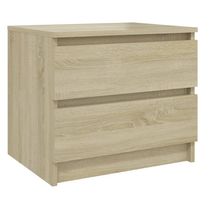 vidaXL Nachttische 2 Stk. Sonoma-Eiche 50x39x43,5 cm Holzwerkstoff