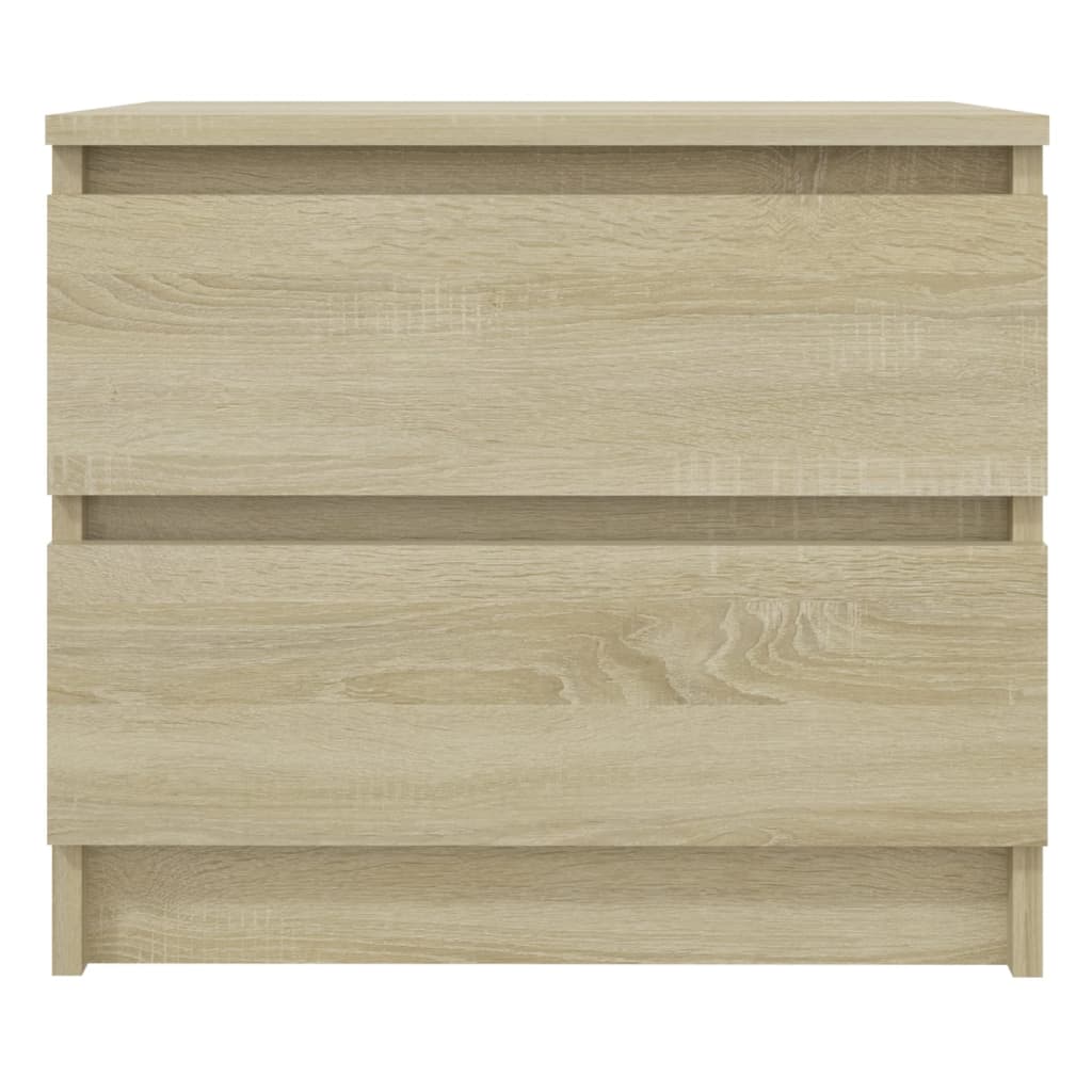 vidaXL Nachttische 2 Stk. Sonoma-Eiche 50x39x43,5 cm Holzwerkstoff