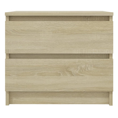 vidaXL Nachttische 2 Stk. Sonoma-Eiche 50x39x43,5 cm Holzwerkstoff