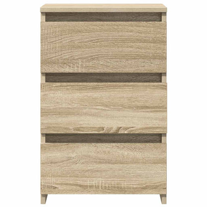 vidaXL Tables de chevet 2 pcs Chêne Sonoma 40x35x62,5 cm Bois d'ingénierie