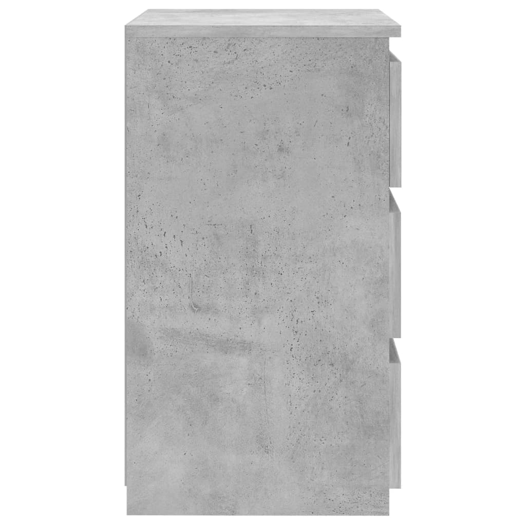 vidaXL Nachttisch Betongrau 40x35x62,5 cm Holzwerkstoff