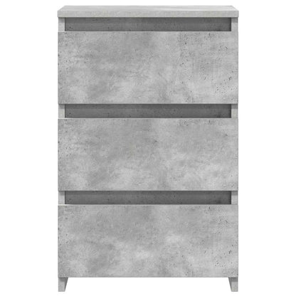 vidaXL Nachttische 2 Stk. Betongrau 40x35x62,5 cm Holzwerkstoff