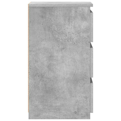 vidaXL Nachttische 2 Stk. Betongrau 40x35x62,5 cm Holzwerkstoff