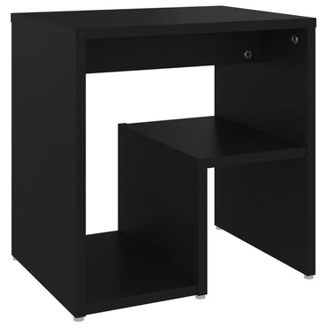 vidaXL Table de chevet Noir 40x30x40 cm Bois d'ingénierie